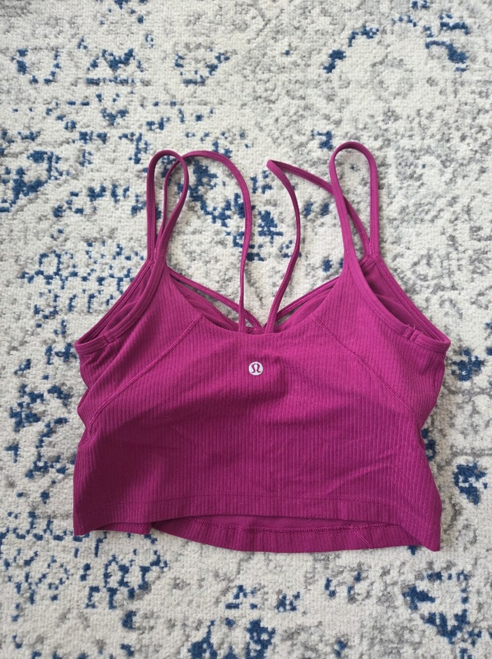 lululemon athletica Ribbed Strappy Bralette - Magenta - Picture 2 of 2